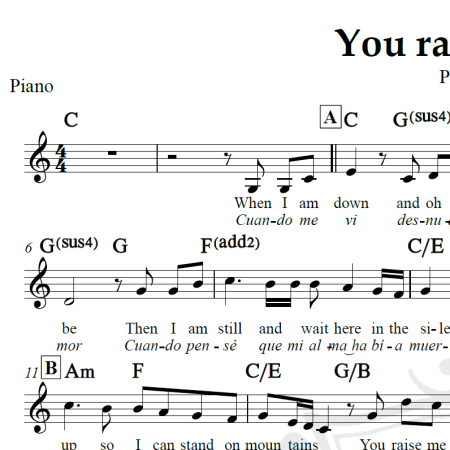 You raise me up - Il Divo - Piano/Vocal