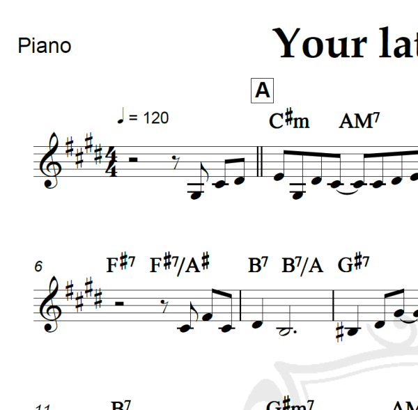 Your latest trick - Dire Straits - Piano