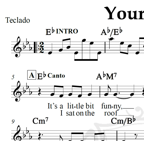 Your song - Elton John - Piano/Vocal