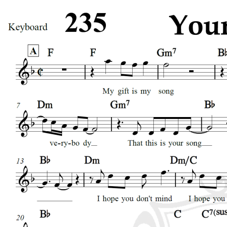 Your song - Moulin Rouge - Arranjo Coral