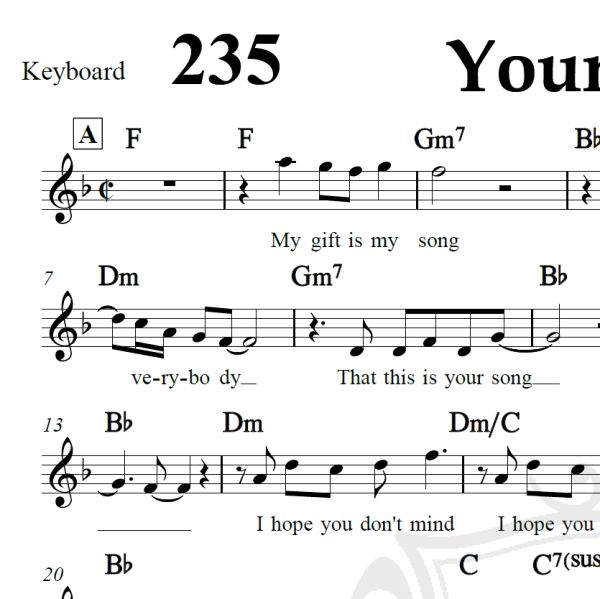 Your song - Moulin Rouge - Arranjo Coral