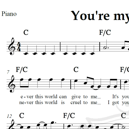 You're my best friend - Queen - Piano/Vocal